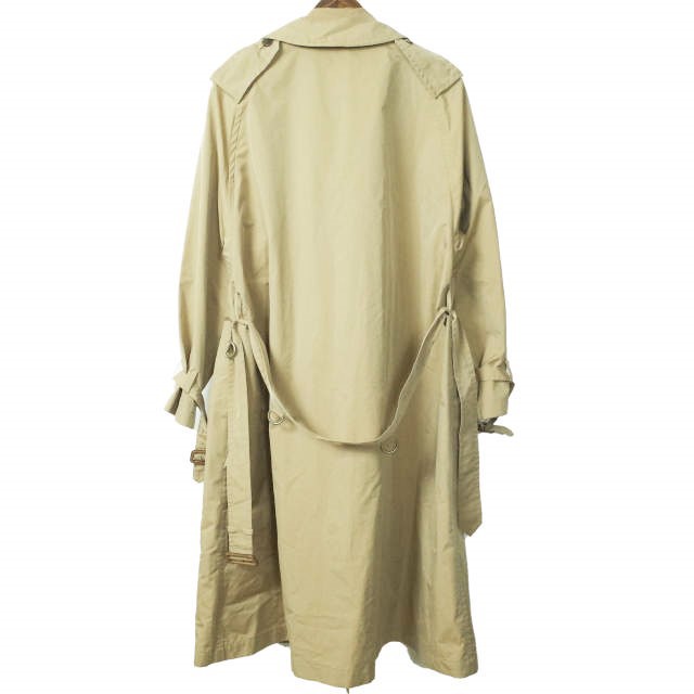 AURALEE オーラリー 20SS 日本製 FINX POLYESTER BIG TRENCH COAT フィンクスポリエステル ビッグトレンチコート A20SC01FP 3 BEIGE アウター【AURALEE】