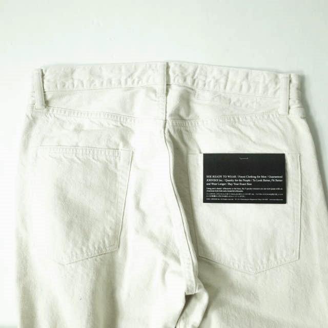 新品 soe ソーイ 22SS CLASHED SELVEDGE JEANS DIRECTED BY Yusuke Yatsuhashi クラッシュジーンズ 1221-60-206 1 OFF WHITE デニム 新品 soe ソーイ 22SS CLASHED SELVEDGE JEANS DIRECTED BY Yusuke