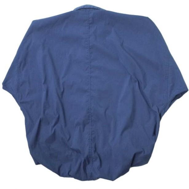 URU ウル 22SS 日本製 TASLAN NYLON - LONG SLEEVE SHIRTS タスランナイロン ロングスリーブシャツ 22STN01 2 BLUE 長袖 オーバーシャツ トップス【中古】【URU】 URU ウル 22SS 日本製 TASLAN NYLON - LONG SLEEVE SHIRTS タスラン
