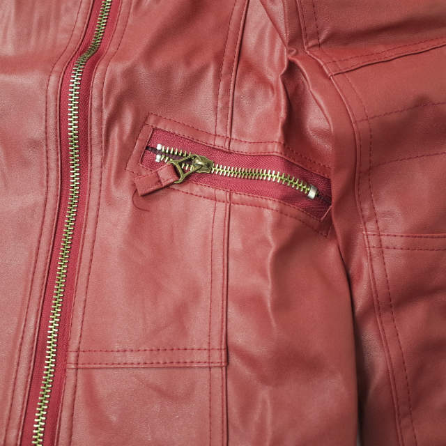 新品 no brand ノーブランド フェイクレザー ダブルライダース 