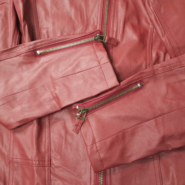 新品 no brand ノーブランド フェイクレザー ダブルライダース