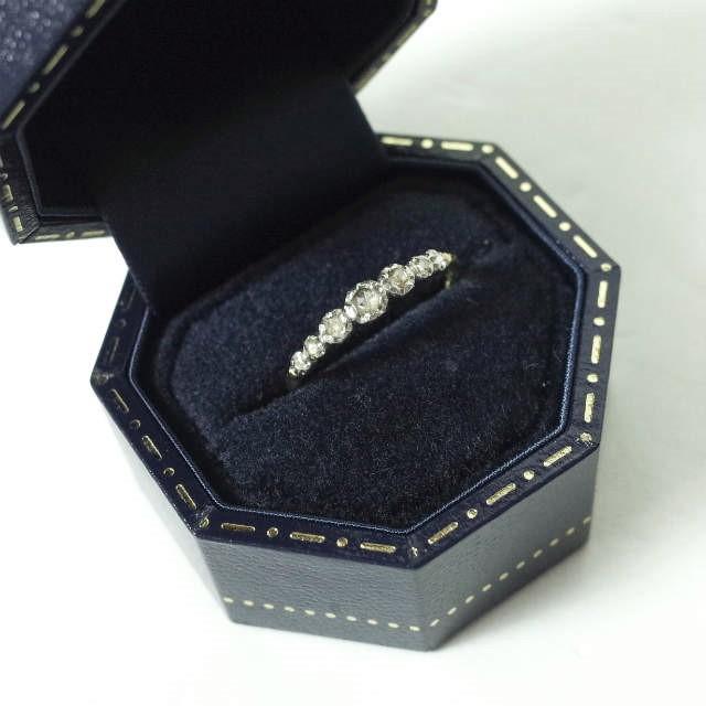 hum ハム K18 GG PT ダイヤモンド ローズカットリング  10号 イエローゴールド/シルバー 指輪 アクセサリーの通販は