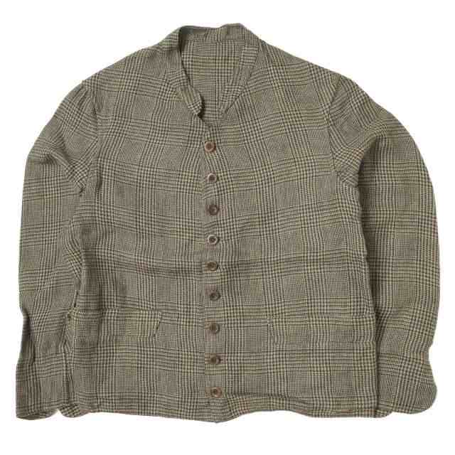 ANATOMICA アナトミカ フランス製 DOLMAN JACKET - LINEN CHECK リネン