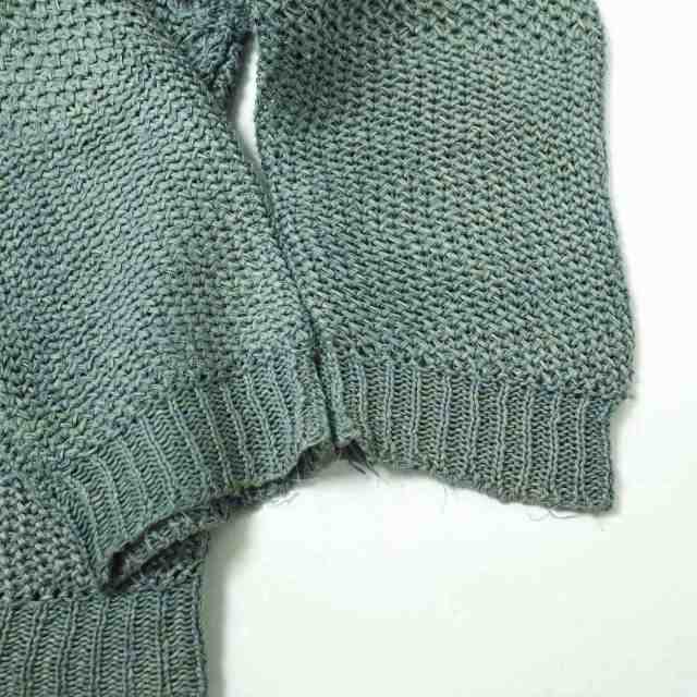 amachi. アマチ 22SS 日本製 Water Depth Knit LS 和紙クルーネック