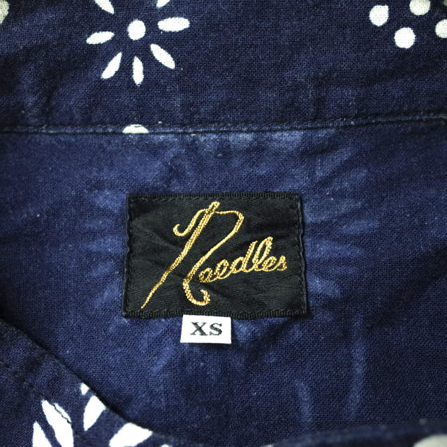 Needles ニードルス Oriental Button Unity Shirt - Ran-in-ka-fu - Mun オリエンタルボタン スタンドカラーシャツジャケット XS 藍染_5
