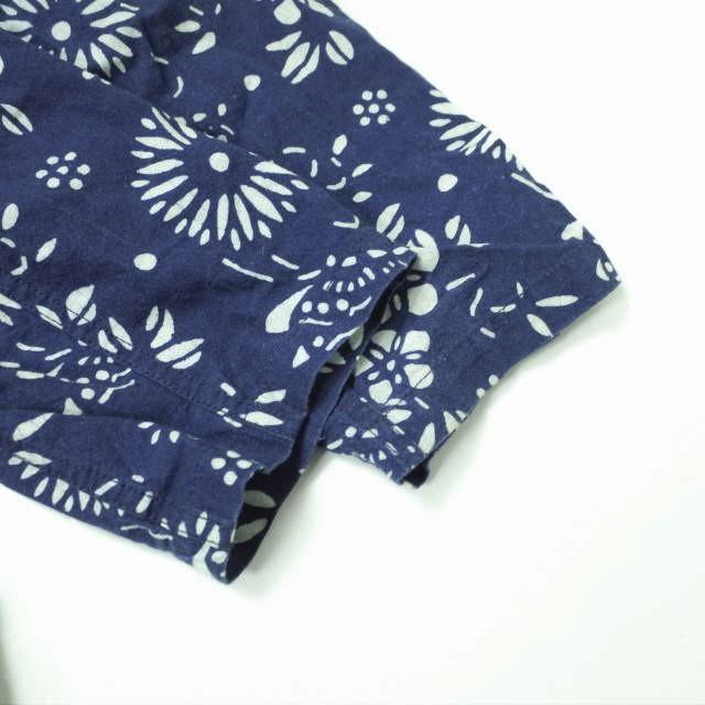 Needles ニードルス Oriental Button Unity Shirt - Ran-in-ka-fu - Mun オリエンタルボタン スタンドカラーシャツジャケット XS 藍染_4