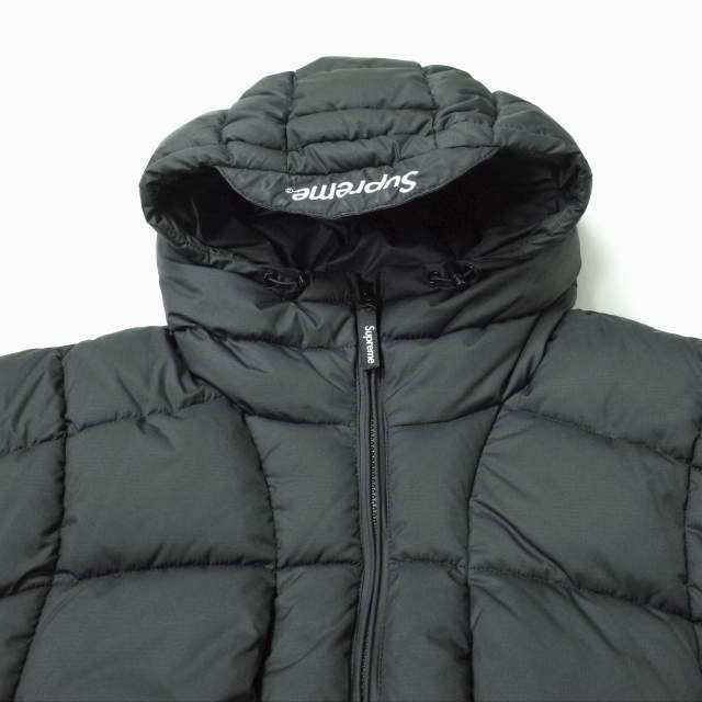 シュプリーム  21AW  Warp Hooded Puffy Jacket バックロゴフーテッドダウンジャケット メンズ L