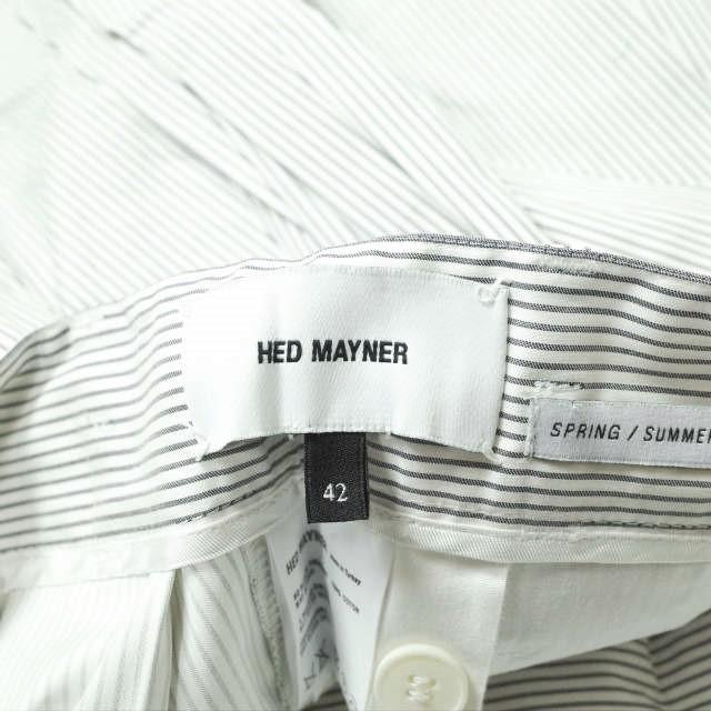HED MAYNER ヘドメイナー 16SS 6 PLEAT STRIPE PANT 6プリーツ 
