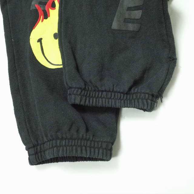 READYMADE レディメイド 20SS SWEAT PANTS スウェットパンツ RE-CO-BK-00-00-107 XL ブラック SMILE  スマイル ファイヤー イージー