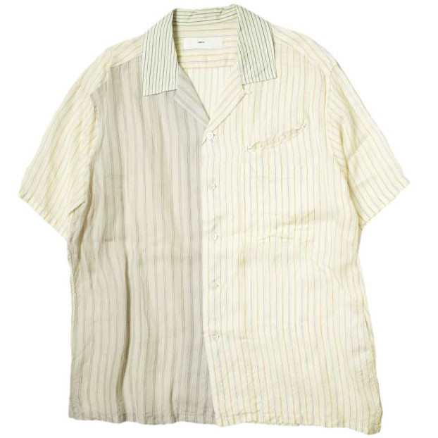 TOGA VIRILIS トーガビリリース 20SS 日本製 Cupra Stripe Shirts S S