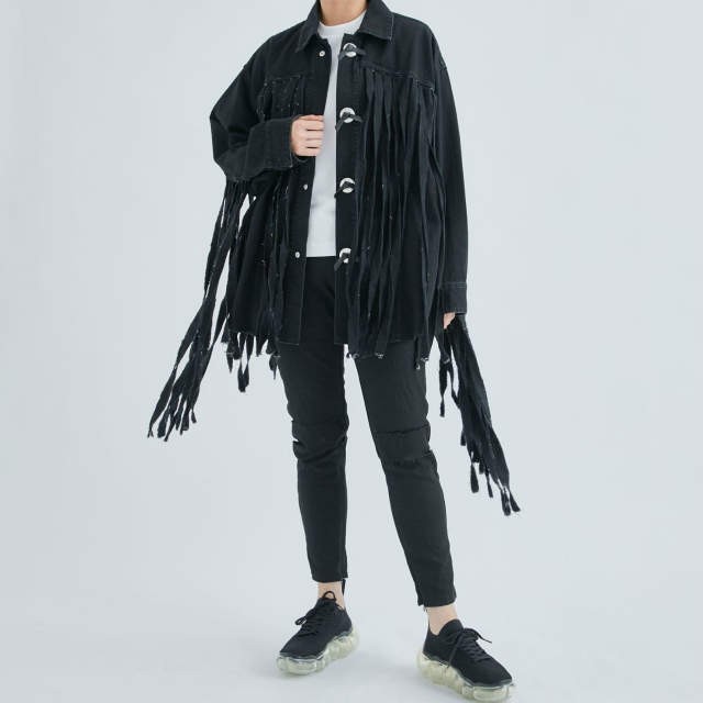 TOGA トーガ 23SS Denim Fringe Jacket デニムフリンジジャケット TZ31