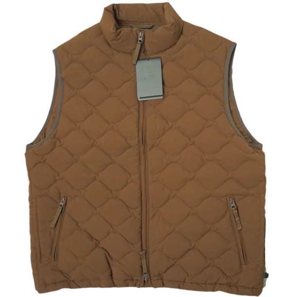 新品 DAIWA PIER39 ダイワ ピア39 22AW TECH QUILT STAND COLLAR LINER VEST キルトダウンベスト BJ-24022W L(JP) BROWN キルティング