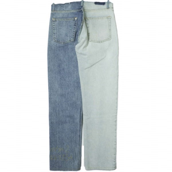 新品 Maison Margiela 10 メゾンマルジェラ 21SS Split Denim 再構築デニムパンツ S50LA0175 S30736  28 マルタン リメイク ジーンズ