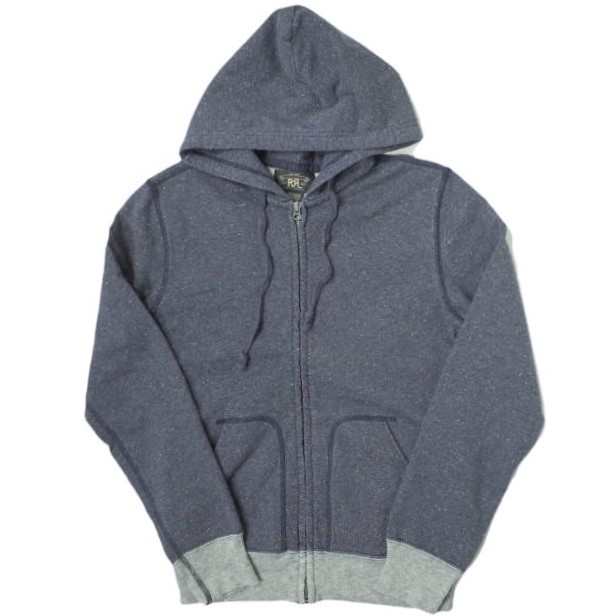 RRL ダブルアールエル 2-R FULL-ZIP HOODIE ネップスウェット