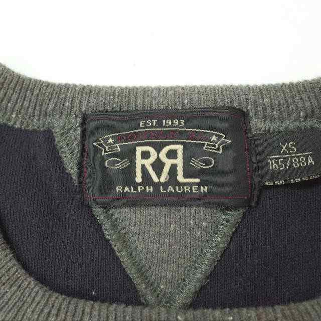 RRL ダブルアールエル STRIPE FLEECE PULLOVER 両Vボーダーフリース