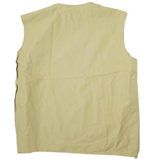 CAMIEL FORTGENS カミエル フォートヘンス TRAINING KIT WATERPROOF COTTON オーバーサイズクルーネックベスト P/N 07.02.02 M BEIGE CAMIEL FORTGENS カミエル フォートヘンス TRAINING KIT WATERPROOF