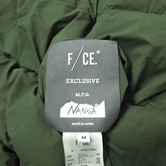 F/CE. x NANGA エフシーイー ナンガ 21AW 別注 FT DOWN REVERSIBLE VEST エフライト リバーシブルダウンベスト  FNA09212U0003 M ARMY