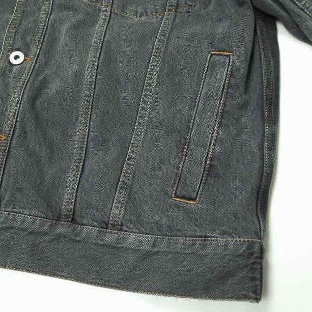 LOEWE ロエベ 22AW イタリア製 FADED DENIM JACKET フェードデニムジャケット H526Y50X008 48 BLACK  Gジャン 3rd アウター