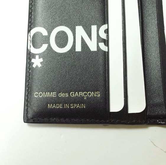 新品 COMME des GARCONS コムデギャルソン HUGE LOGO WALLET