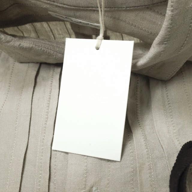 新品 SUS-SOUS シュス 22SS Shirt Dress - Dobby Stripe Washer ドビーストライプ ドレスシャツ 07-SS01802 7 Silver Gray ピンタックの通販は