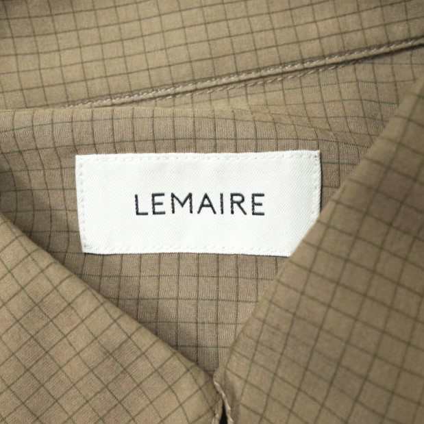 新品 LEMAIRE ルメール 22SS REGULAR COLLAR LS SHIRT ブロック