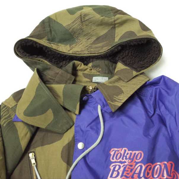 kolor BEACON カラービーコン 21AW 日本製 異素材ドッキングコート