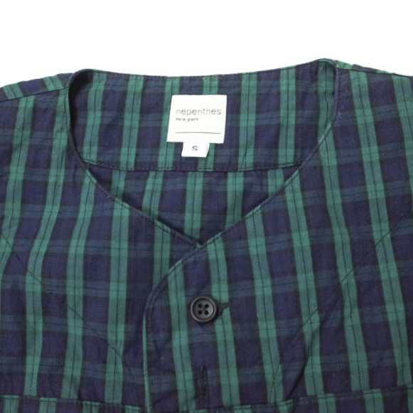 NEPENTHES ネペンテス アメリカ製 NEP NY BB SHIRT - PLAID W/PRINT ...