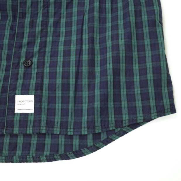 NEPENTHES ネペンテス アメリカ製 NEP NY BB SHIRT - PLAID W/PRINT