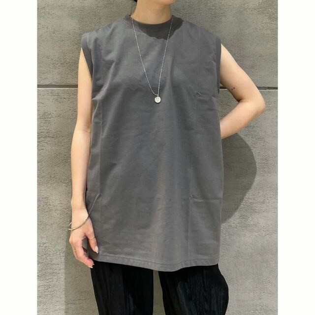 新品 HYKE ハイク 22SS 日本製 SLEEVELESS TEE/BIG FIT スリーブレス ...