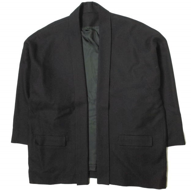 Graphpaper グラフペーパー 19AW 日本製 HERRINGBONE KIMONO JACKET ヘリンボーンキモノジャケット GM193-20010 2 BLACK 着物 アウター【Graphpaper】