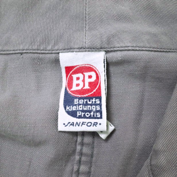 フレンチヴィンテージ BERUFS KLEIDUNGS PROFIS コットンツイル リペア＆パッチワークコート 50 FADE NAVY フランス ユーロ VBP SANFOR フレンチヴィンテージ BERUFS KLEIDUNGS PROFIS コットンツイル リペア