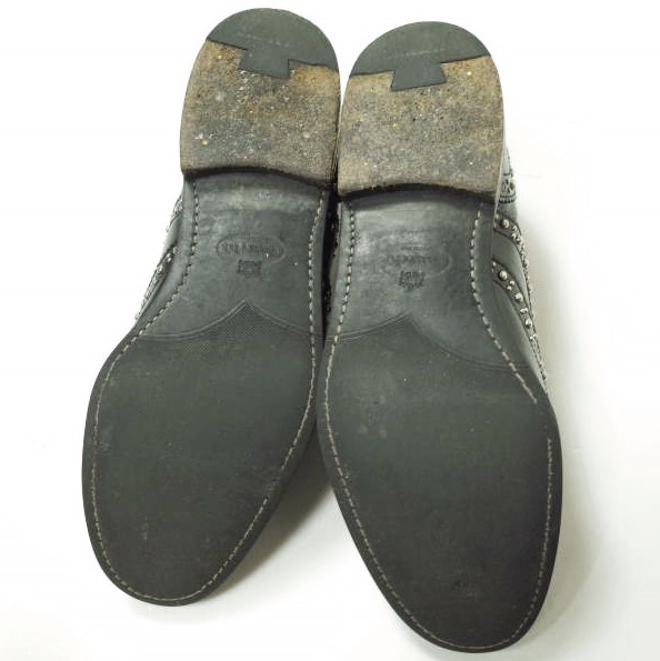 CHURCHS チャーチ イタリア製 BURWOOD MET バーウッド メタルスタッズ ウイングチップシューズ 361/2(23.5cm) ブラック レースアップ