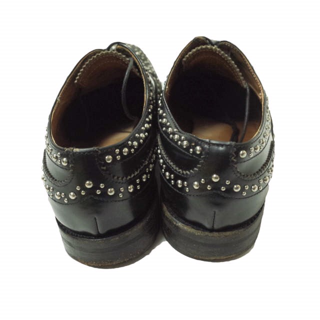 CHURCHS チャーチ イタリア製 BURWOOD MET バーウッド メタルスタッズ ウイングチップシューズ 361/2(23.5cm) ブラック レースアップ