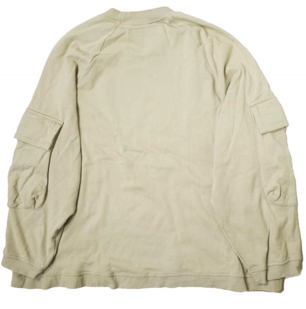 A.F ARTEFACT x  FLASH エーエフ アーティファクト 23AW 別注 日本製 クルースウェット 2 ベージュ オーバーサイズ プルオーバー A.F ARTEFACT x ROYAL FLASH エーエフ アーティファクト 23AW 別注