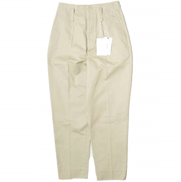 新品 JANE SMITH ジェーンスミス 20SS CLASSIC BUCKLE BUCK PANTS ハイウエストワイドテーパードチノパンツ 20SPT-#238L 36 BEIGEの通販は