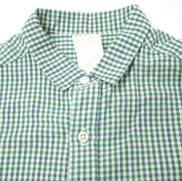 maillot マイヨ sunset gingham small collar shirts サンセット