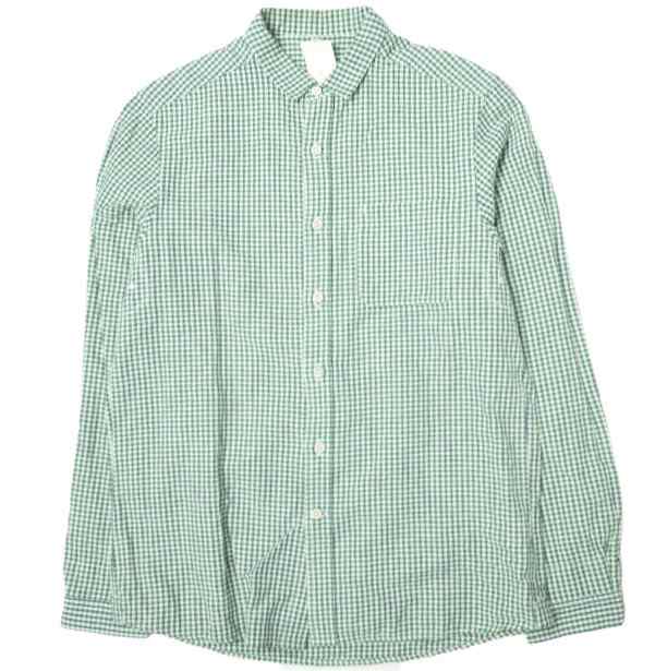 maillot マイヨ sunset gingham small collar shirts サンセット