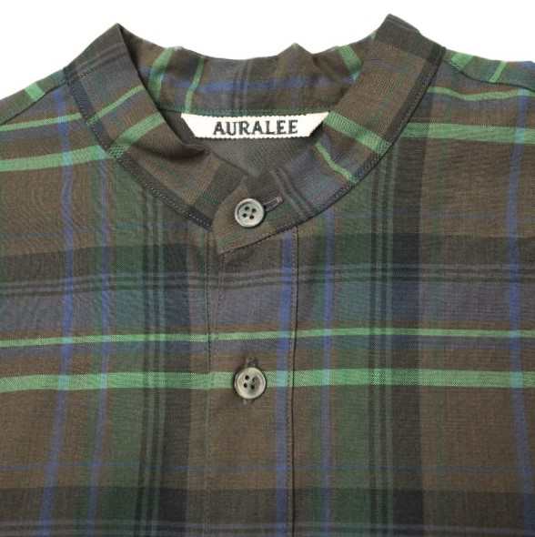 AURALEE オーラリー 日本製 SUPER LIGHT WOOL CHECK ONE-PIECE