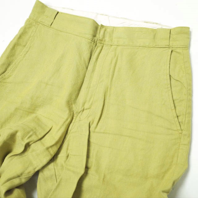 Pilgrim Surf+Supply ピルグリム サーフ+サプライ 23SS Kali Work Pants コットンリネンヘリンボーン ワークパンツ 37-24-0311-874 2 MUSTARD BEAMS ボトムス【中古】【Pilgrim Surf+Supply】 Pilgrim Surf+Supply ピルグリム 23SS Kali Work Pants コットンリネン