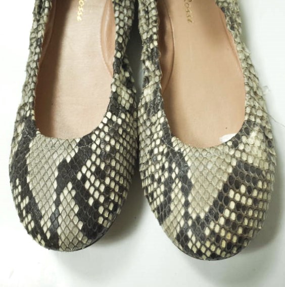 Gianvito Rossi ジャンヴィトロッシ イタリア製 AUDREY パイソンレザー バレエシューズ G21785 36(23cm) PITONE WILD ROCK シューズ Gianvito Rossi ジャンヴィトロッシ イタリア製 AUDREY パイソンレザー