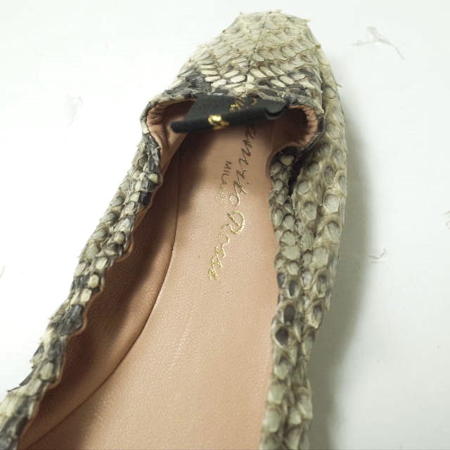 Gianvito Rossi ジャンヴィトロッシ イタリア製 AUDREY パイソンレザー