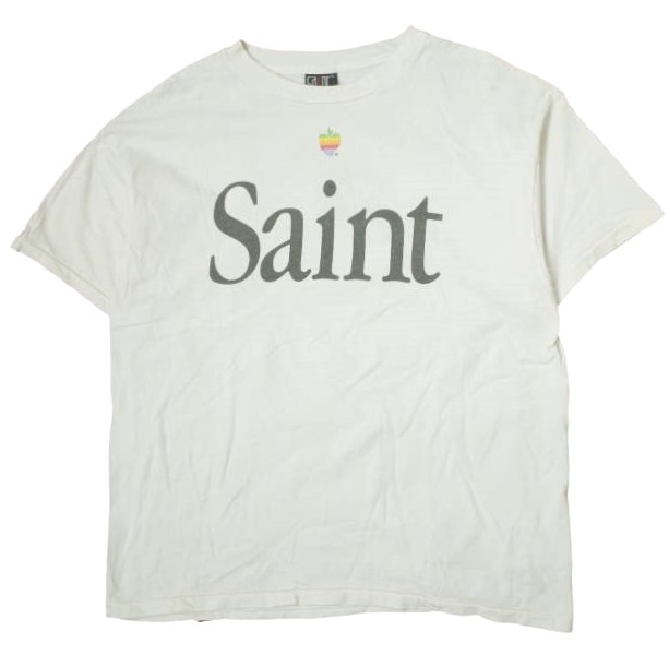 SAINT MICHAEL セントマイケル 23AW 日本製 SS TEE/HEART SAINT ロゴプリントTシャツ SM-A23-0000-005 L WHITE 半袖 SAINT Mxxxxxxの通販は 29,990円