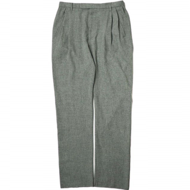 新品 mando マンド 20AW 日本製 PE TWEED TUCK SARROUEL PANTS ポリエステルツイード 2タックサルエルパンツ 20398-005 1 GRAY ボトムス