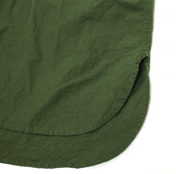 ARTS&SCIENCE アーツアンドサイエンス 21AW Bukly Bal Collar Shirt コットンシルク オーバーサイズシャツ 0213-U6125-2034 2 Green