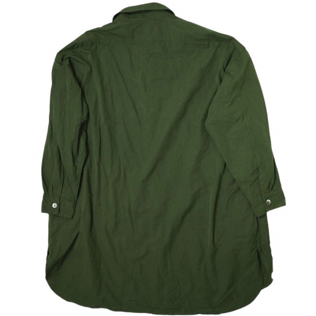 ARTS&SCIENCE アーツアンドサイエンス 21AW Bukly Bal Collar Shirt コットンシルク オーバーサイズシャツ 0213-U6125-2034 2 Green
