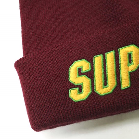 新品 SUPREME シュプリーム 23AW Slant Beanie スラントビーニー ONE SIZE Burgundy WEEK10 ニットキャップ ワッチキャップ ニット帽