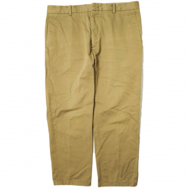 JIL SANDER ジルサンダー 18AW Cotton Twill Trousers コットンツイルトラウザーズパンツ JSUN310131MN24310082 46 BEIGE テーパードの通販は