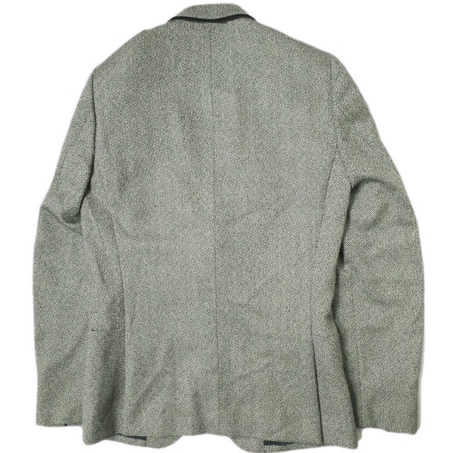 Paul Smith ポールスミス 日本製 ウールカシミヤ1Bジャケット 36 グレー テーラード  比翼フロント アウター