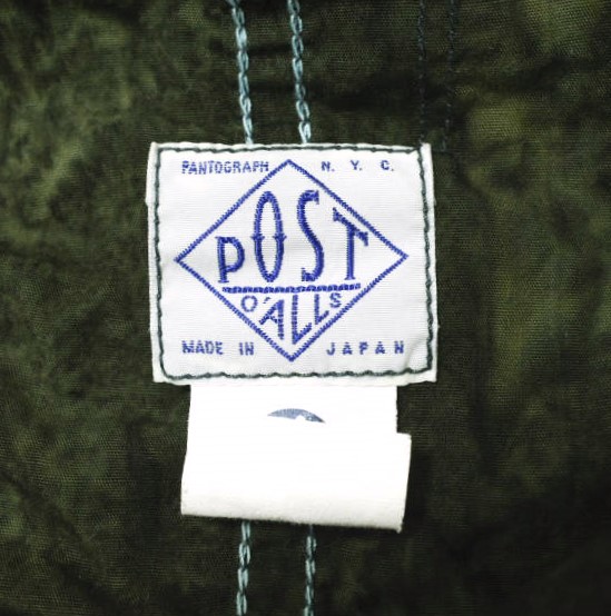 POST OALLS ポストオーバーオールズ Liquid Batik 1910年代 リキッド 