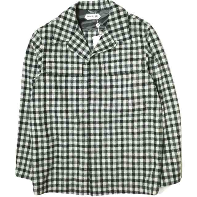 新品 SOVEREIGN ソブリン 21AW Flannel Gingham Check CPO Jacket フランネル ギンガムチェック CPOジャケット 1125-699-7902 L DK.GRAY